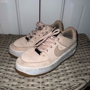 Nike Air Force 1 in pink nude color